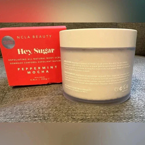 NIB Hey, Sugar Peppermint Mocha Body Scrub, Limited Edition Holiday Scent 8.8oz - Picture 9 of 9